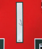 FRAMED MIAMI HURRICANES CAM WARD AUTOGRAPHED SIGNED JERSEY JSA COA