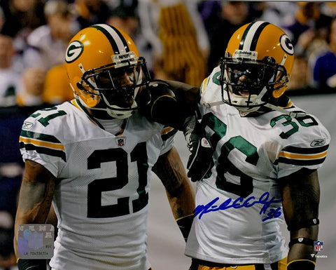Packers SB XLV Champ NICK COLLINS Signed 8x10 Photo #7 AUTO - w/ Woodson