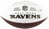 Ray Lewis Signed Baltimore Ravens Logo Football (Beckett) 13xPro Bowl L.B.