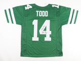 Richard Todd Signed New York Jets Jersey Inscribed "Gang Green" (JSA COA) Q.B.