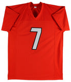 Boomer Esiason Signed Cincinnati Bengals Orange Jersey (Beckett) 4xPro Bowl Q.B.