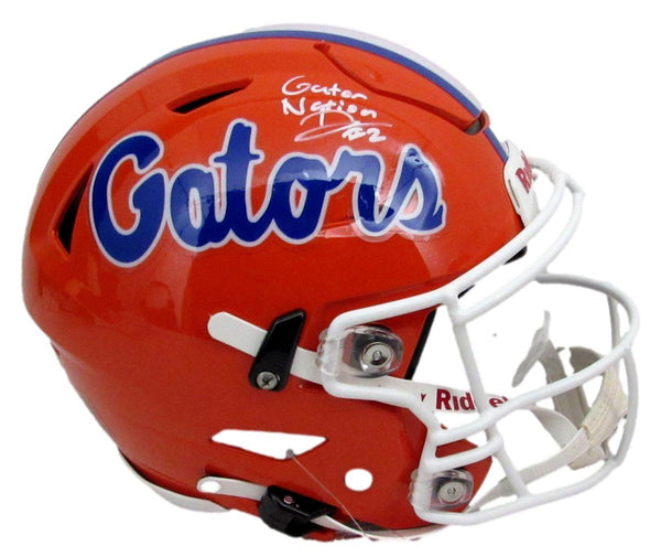 D. J. Lagway Signed Orange Speed Flex Full Size Auth Helmet Florida JSA 197052