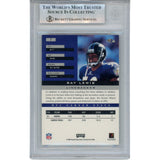 Ray Lewis Autographed 2002 Playoff Honors #7 Trading Card Slab Beckett 53464