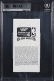Magic Johnson "1992 ASG MVP" Signed 1992 NBA All Star Game Ticket BAS Slabbed 3