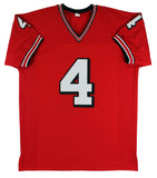 Georgia Champ Bailey Authentic Signed Red Pro Style Jersey BAS Witnessed