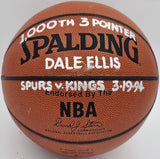 Dave Ellis Autographed NBA Leather Basketball San Antonio Spurs JSA #AZ56120