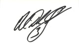 Al Del Greco Autographed/Signed Houston Oilers Index Card BAS 45316