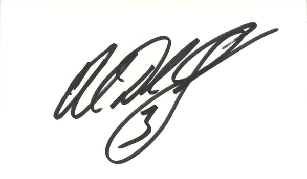 Al Del Greco Autographed/Signed Houston Oilers Index Card BAS 45316