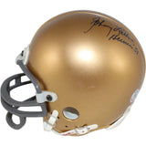 Johnny Lattner Autographed Notre Dame Irish Mini Helmet Heisman Beckett 52739