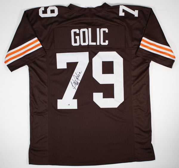Bob Golic Signed Cleveland Browns Jersey (JSA) 3xPro Bowl Defensive Tackle