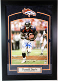 Terrell Davis Autographed Denver Broncos Framed 16x20 Photo Beckett COA