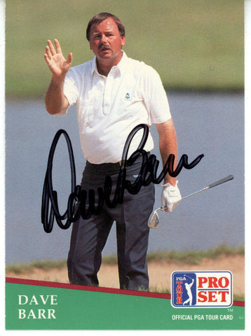 Dave Barr Autographed 1991 Pro Set #154 Trading Card Beckett 44832