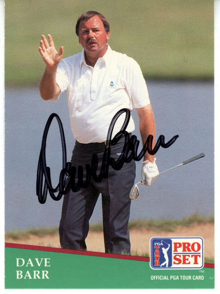 Dave Barr Autographed 1991 Pro Set #154 Trading Card Beckett 44832
