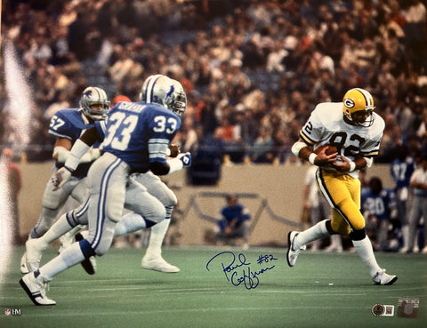 Packers TE PAUL COFFMAN Signed 16x20 Photo #13 AUTO - 3 x Pro Bowl - GBP HOF
