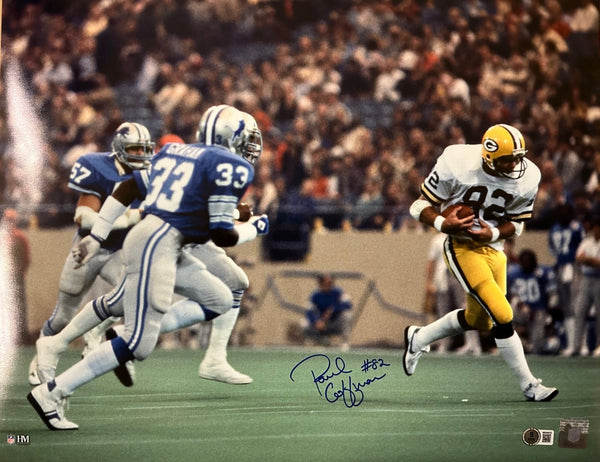 Packers TE PAUL COFFMAN Signed 16x20 Photo #13 AUTO - 3 x Pro Bowl - GBP HOF