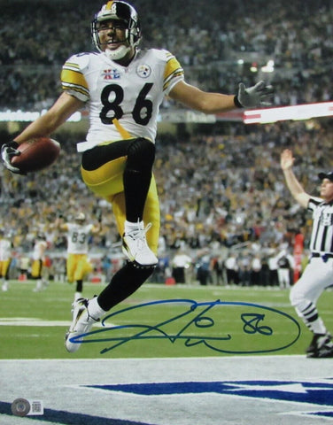 Hines Ward Autographed 11x14 Photo Pittsburgh Steelers Beckett 180985