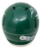 AJ Brown Signed Philadelphia Eagles Kelly Green Mini Speed Helmet BAS