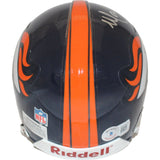 Mark Schlereth Autographed Denver Broncos VSR4 Authentic Mini Helmet BAS 44124