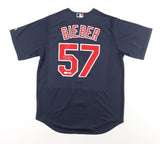 Shane Bieber Signed Cleveland Indians Majestic Jersey (JSA COA) 2020 Cy Award