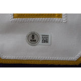 Cris Carter Autographed/Signed Pro Style Purple Jersey Beckett 44677