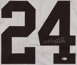 Nick Chubb Signed Browns #24 Jersey (JSA COA) Cleveland's 2nd Rd Draft Pck 2018