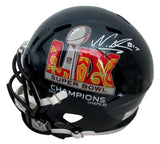 Nakobe Dean Signed Full Size Replica SB LIX Champs Helmet Eagles PSA/DNA 195554