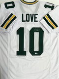 Packers Quarterback JORDAN LOVE Signed Custom Replica White Jersey AUTO - BAS