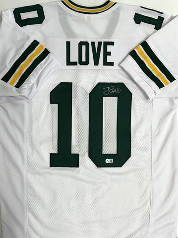 Packers Quarterback JORDAN LOVE Signed Custom Replica White Jersey AUTO - BAS