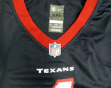 TEXANS DESHAUN WATSON AUTOGRAPHED BLUE NIKE JERSEY SIZE XXL BECKETT 121899