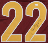 Jacory Croskey-Merritt Washington Signed Burgundy Football Jersey JSA SD