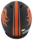Broncos Bo Nix Signed Eclipse Full Size Speed Proline Helmet W/ Case BAS Witness