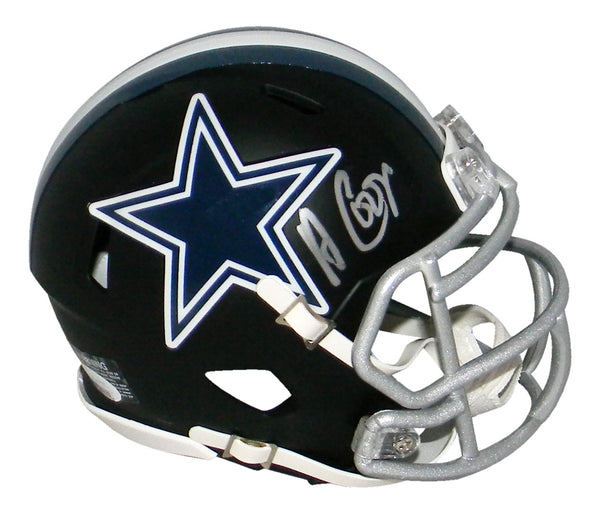 AMARI COOPER AUTOGRAPHED DALLAS COWBOYS BLACK SPEED MINI HELMET JSA