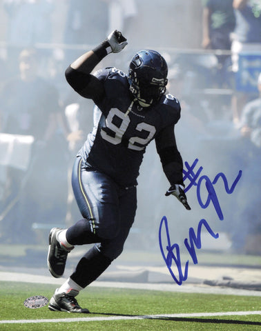 Brandon Mebane Autographed Signed 8x10 Photo Seattle Seahawks MCS Holo #63328