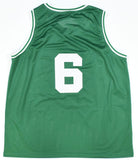 Bill Russell Autographed Green Pro Style Jersey - Beckett *Black