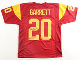 Mike Garrett Signed USC Trojans Jersey Inscribed "''65 Heisman" (JSA COA) KC /RB
