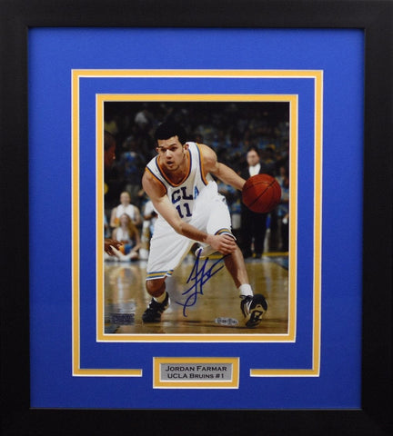 JORDAN FARMAR AUTOGRAPHED UCLA BRUINS 8x10 FRAMED PHOTO COA