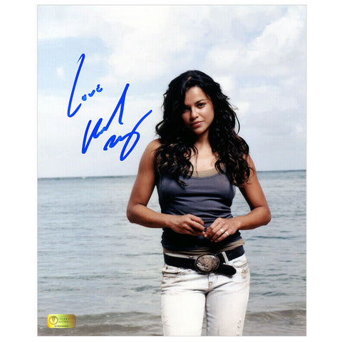 Michelle Rodriguez Autographed Lost Beach 8x10 Photo