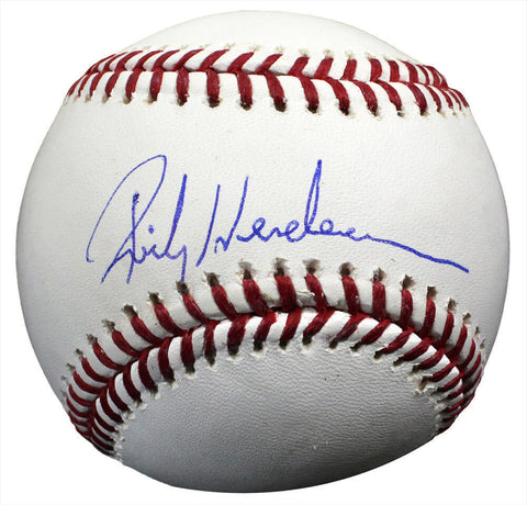 A's RICKEY HENDERSON Signed Rawlings Official MLB Baseball - SCHWARTZ