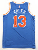Tyler Kolek Signed New York Knicks Nike Jersey (Beckett) 2024 NBA Draft Pick /PG