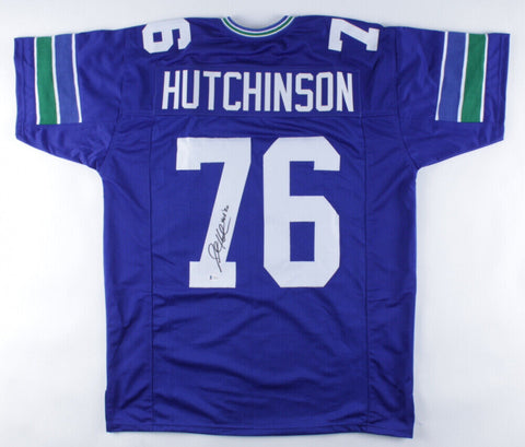 Steve Hutchinson Signed Seattle Seahawks Jersey Inscribed HOF '20 (Beckett)