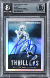 Davante Adams Signed 2023 Rookies & Stars Thrillers Silver #16 Card BAS Slabbed