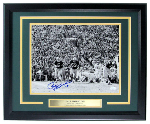 Paul Hornung HOF Packers Signed/Autographed 11x14 Photo Framed JSA 158423