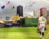 Paul Skenes Signed 16x20 Pittsburgh Pirates Debut Photo MLB Hologram