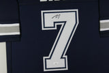 TREVON DIGGS (Cowboys blue TOWER) Signed Autographed Framed Jersey JSA