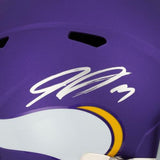 Jordan Addison Vikings Autographed Riddell Legacy 2023 Alternate Replica Helmet