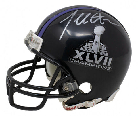 Terrell Suggs Signed Baltimore Raven Super Bowl XLVII Logo Mini Helmet (Beckett)