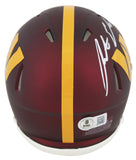 Commanders Austin Ekeler Authentic Signed Speed Mini Helmet W/ Case BAS Witness