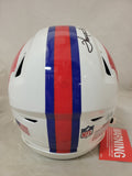 KELLY/THOMAS/REED TRIPS SIGNED BUFFALO BILLS CLASSIC SPEEDFLEX HELMET BECKETT
