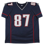 Rob Gronkowski Authentic Signed Navy Blue Pro Style Jersey Autographed JSA