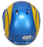 Kyren Williams Autographed Los Angeles Rams Mini Speed Helmet Beckett